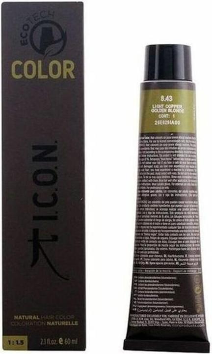 Image du produit I.C.O.N. Ecotech Cuivré Doré 8.43 Cuivré clair Blond doré 60 ml (8.43)