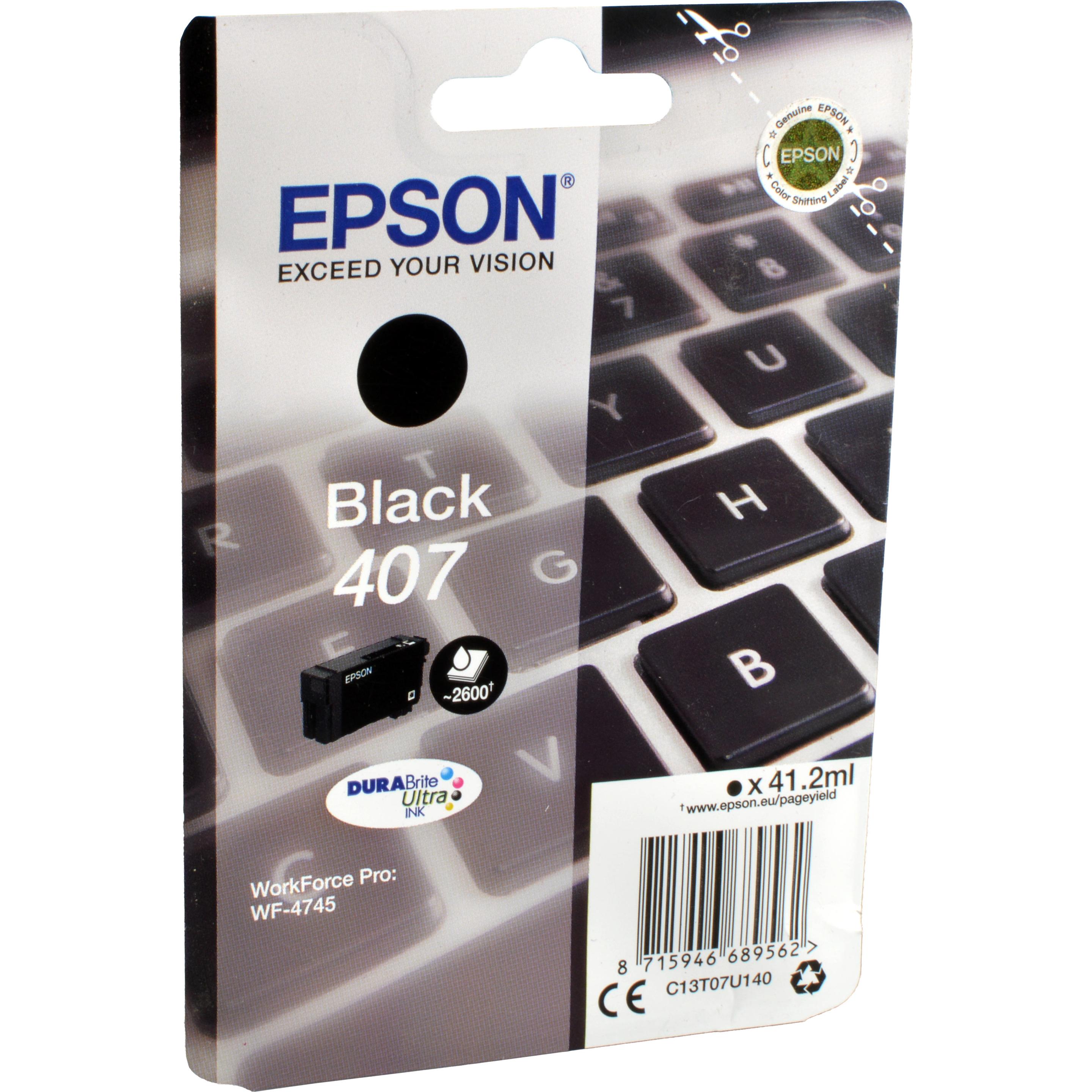 Epson, Druckerpatrone, 407 (BK)