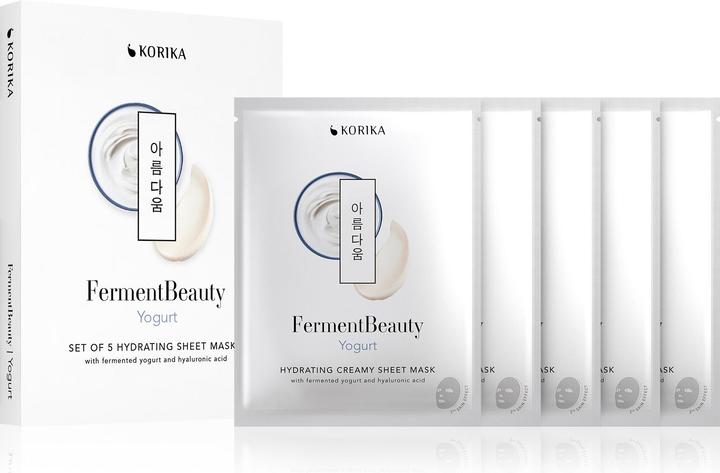 Korika - FermentBeauty Yogurt Hydrating Sheet Mask Set 5 x 23 g (23 g)