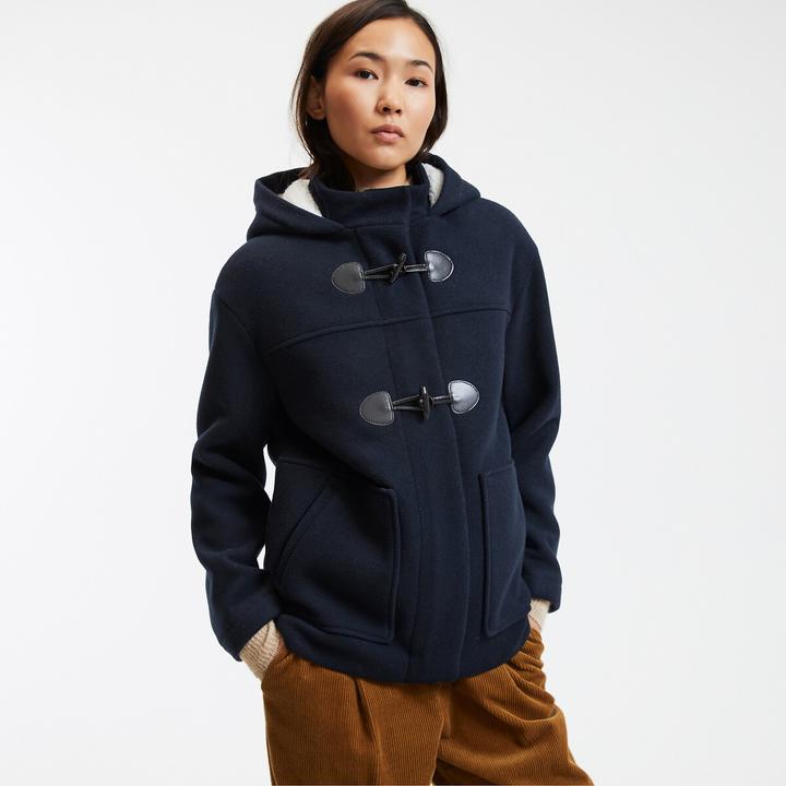 Produktbild La Redoute Collections Halblange Winterjacke im Dufflecoat-Stil (46)