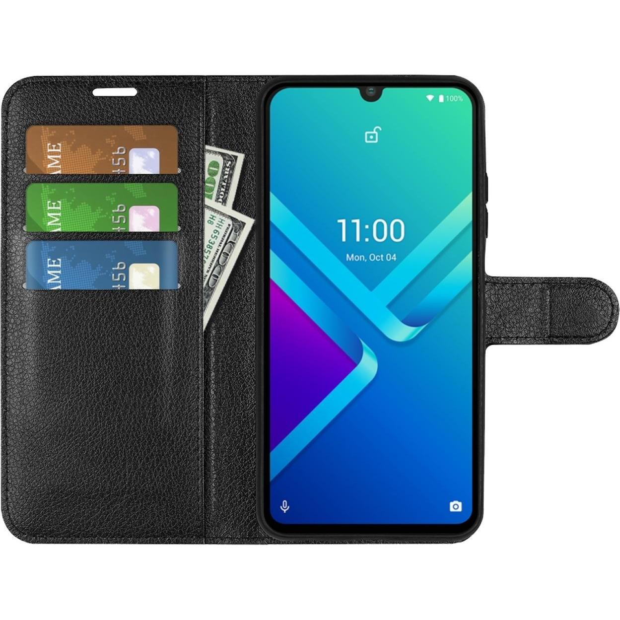 Thumbnail - Screenguard Wiko Y82 Leather Guard Lederhülle (Wiko Y82), Smartphone Hülle, Schwarz