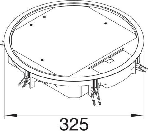 Immagine prodotto Hager TEH VR12057011 Unità di alimentazione R12 per pavimento da 5 mm