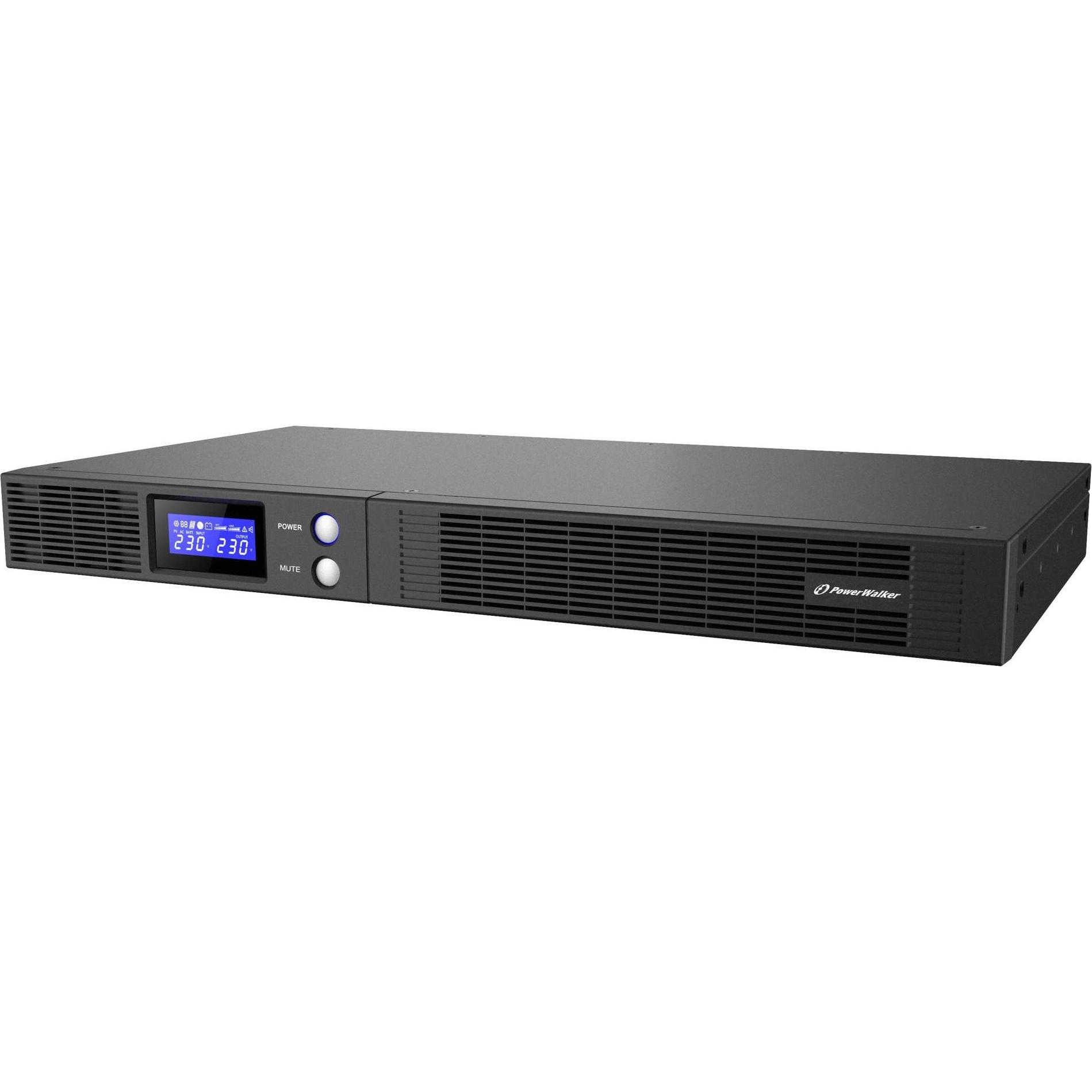 Powerwalker Bluewalker USV VI 500 R1U IEC UK 300W Line-Int (500 VA, 300 W, Line-Interaktiv USV), USV