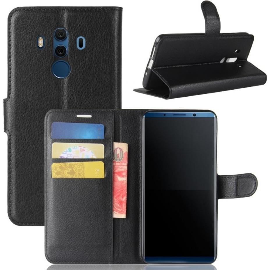 Screenguard Huawei Mate 10 Pro Leather Guard Lederhülle (Huawei Mate 10 Pro), Smartphone Hülle, Schwarz