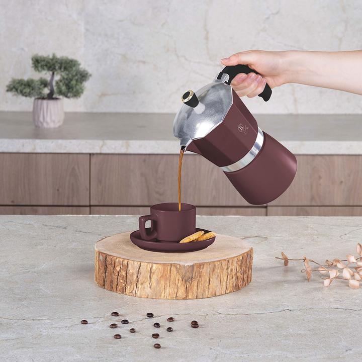 Immagine prodotto BerlingerHaus Caffettiera espresso design per 6 porzioni, bordeaux (9 T.)