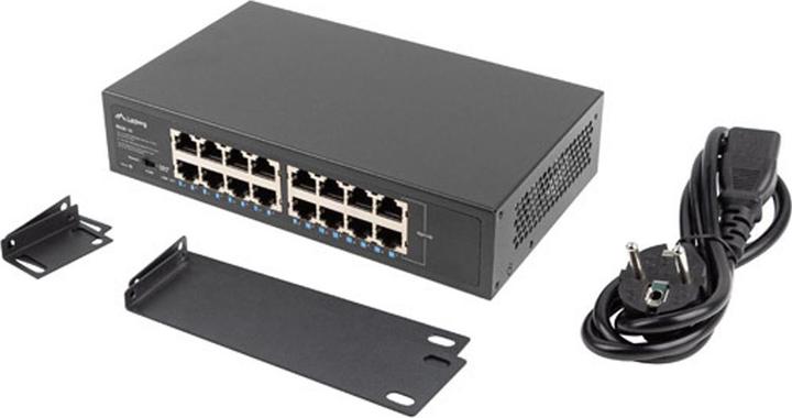 Lanberg RSGE-16 Network Switch Unmanaged Gigabit Ethernet (10/100/1000) 1U (16 Ports)
