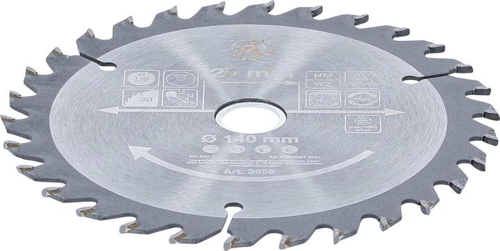 Actual product image BGS Carbide Tipped Circular Saw Blade | Ø 140 x 20 x 2.3 mm | 30 teeth