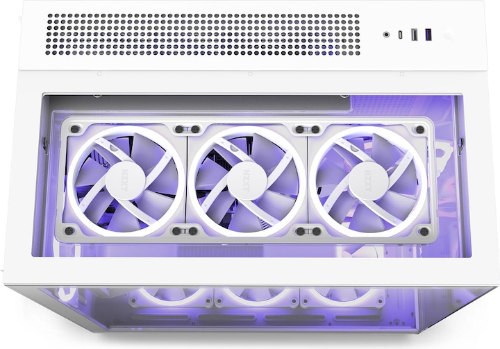 Actual product image NZXT H9 Elite All white (mATX, Mini-ITX, ATX)