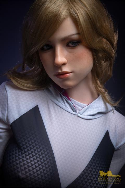 Actual product image Irontech Full Silicone Spider Gwen Sex Doll 167cm S38