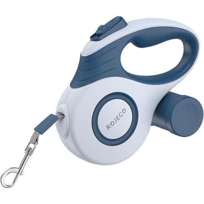 Comparer les prix de Rojeco A12 5M Automatic Retractable Dog Leash (blue) (Chien, Promenade), Collier + laisse