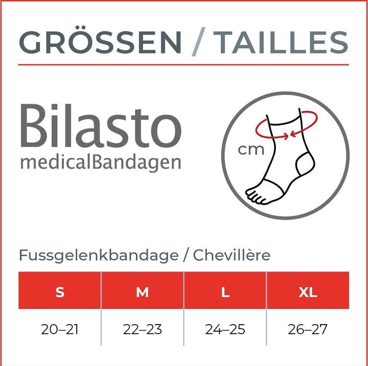Actual product image Bilasto Uno Ankle bandage XL open heel beige (XL)