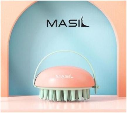 Immagine prodotto Masi (MASIL) Spazzola da massaggio per la pulizia della testa per un cuoio capelluto più sano