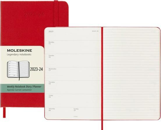Image du produit Moleskine Agenda scolaire Hard Cover Weekly Notebook (9 x 14 cm, Couverture rigide, Anglais)