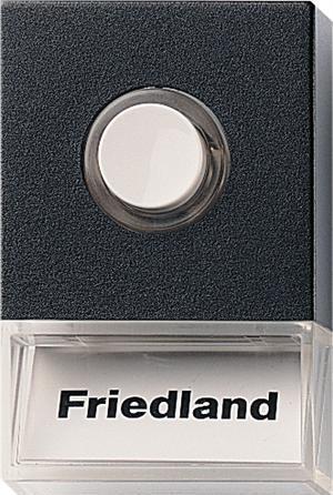 Friedland Bouton poussoir Kst sw AP rectangulaire avec revêtement D723 (Filaire)