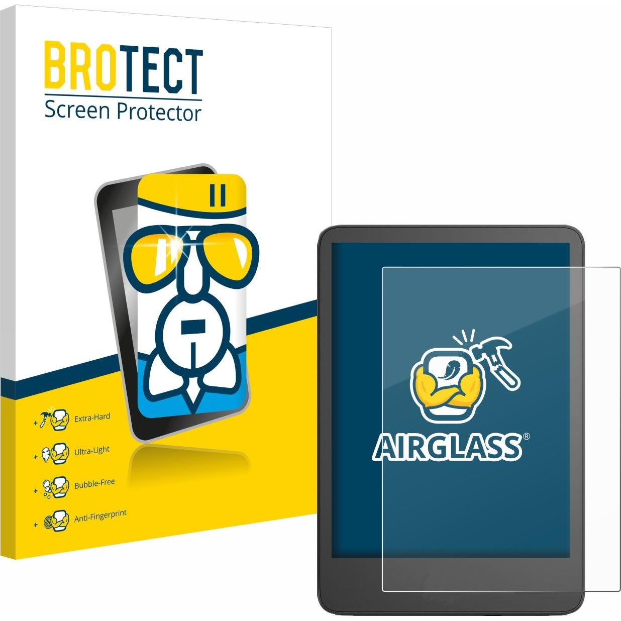 BROTECT Schutzglas Schutzfolie Glas Folie Displayschutz klar, eReader Zubehör, Transparent