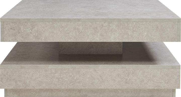 Produktbild En.Casa Couchtisch Florenz 76x76x38 cm Betonoptik, hell (76 x 76 x 38 cm)