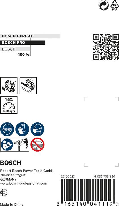 Produktbild Bosch Professional Zubehör PRO Metal clean Scheibenbürste, gerader Schaft, 75 x 0,2 mm