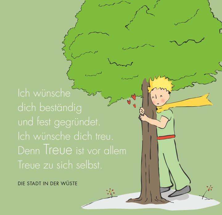 Actual product image Aufsteller Spiral Wünsche kleine Prinz (German, Antoine de Saint Exupéry, 2023)