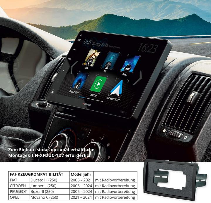 Image du produit Zenec Multimedia System (Apple Carplay, Voiture Android)