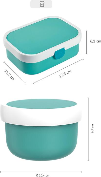 Produktbild Mepal Campus Obst- und Bentobox Leopard