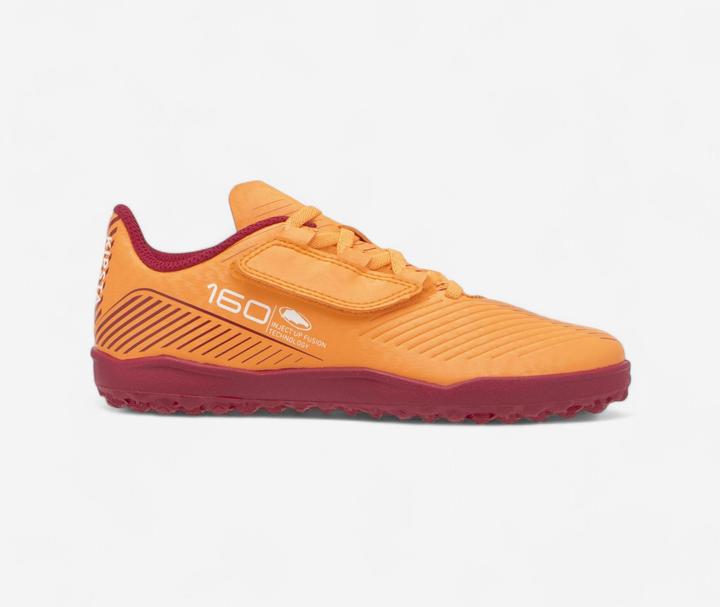 Immagine prodotto Kipsta Scarpe da calcio per bambini con chiusura a velcro - 160 Easy Turf arancione (33)
