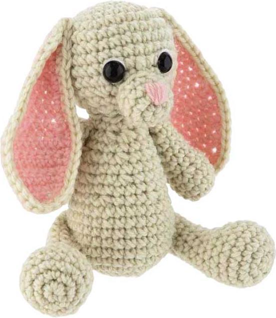 Actual product image Legind Craft ID - Crochet kit bunny, 12x9x12cm - (K-CR1702/GE)