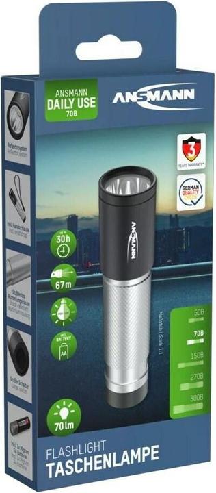 Produktbild Ansmann LED Taschenlampe Daily Use 70B inkl. 1xAA 1600-0427 (9.60 cm, 70 lm)