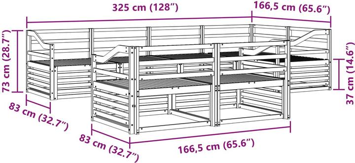Produktbild vidaXL Outdoor-Sofa