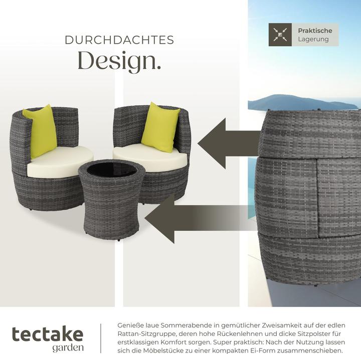 Image du produit tectake Salon de jardin NICE