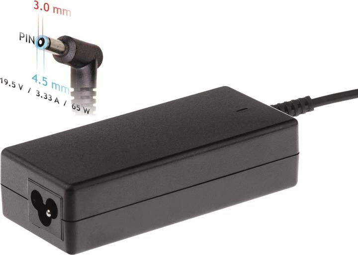 Actual product image Akyga AK-ND-58 - Notebook - Indoor - 100-250 V - 55 +/- 5 Hz - 65 W - 19.5 V (65 W)