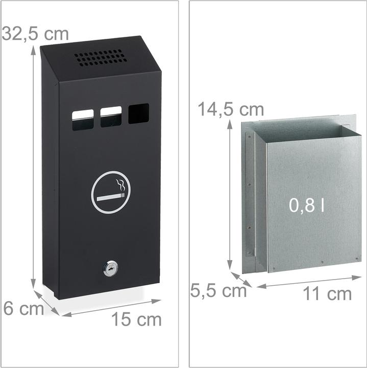 Actual product image Relaxdays wall-mounted-ahstray