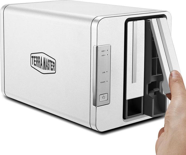 Produktbild Terramaster NAS LAUFWERK 1GB F2-210 Realtek 1296 Quad-core 1.4GHz LAN