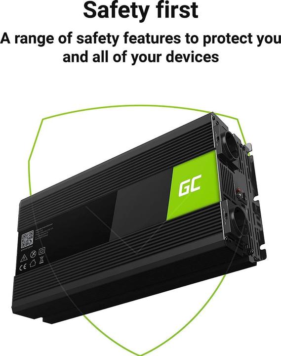Actual product image GreenCell INV24 - Universal - Auto - 24 V - 1500 W - 230 V - DC-to-AC
