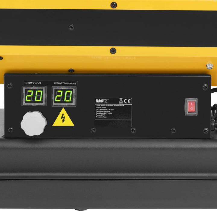 Produktbild MSW Diesel Heizkanone Ölheizgebläse Ölheizer Ölheizkanone Bauheizer 20 kW 210 m²