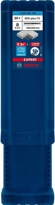 Actual product image Bosch Professional Zubehör Expert SDS plus-7X hammer drill, 8 x 200 x 265 mm,30 pcs. (8.00 mm)