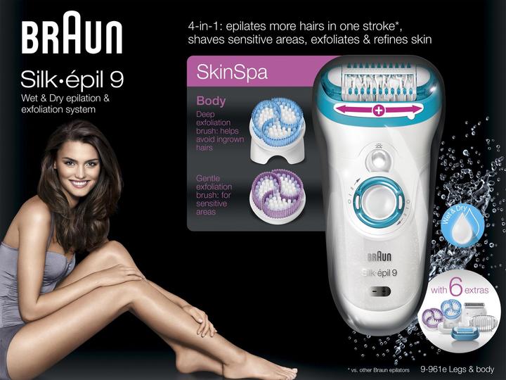 Actual product image Braun Silk-épil 9 9-961 w&d SkinSpa CH-Edition