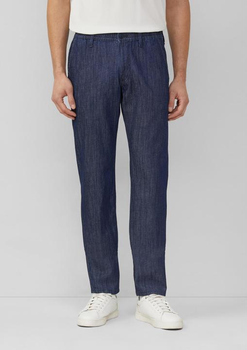 Immagine prodotto s.Oliver Benito: Chino-Jeans mit Elastikbund aus Leinenmix (34)