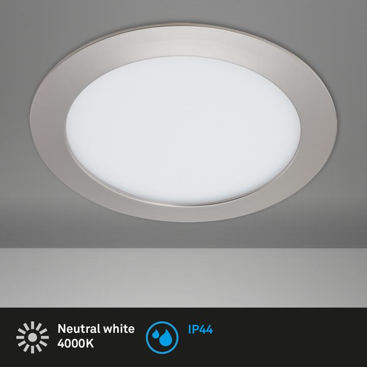 Produktbild Briloner LED Einbauleuchte, matt-nickel, 1xLED-Platine/12W (1200 lm)