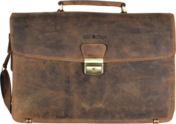 Immagine prodotto Greenburry Cartella vintage in pelle 40 cm con scomparto per laptop