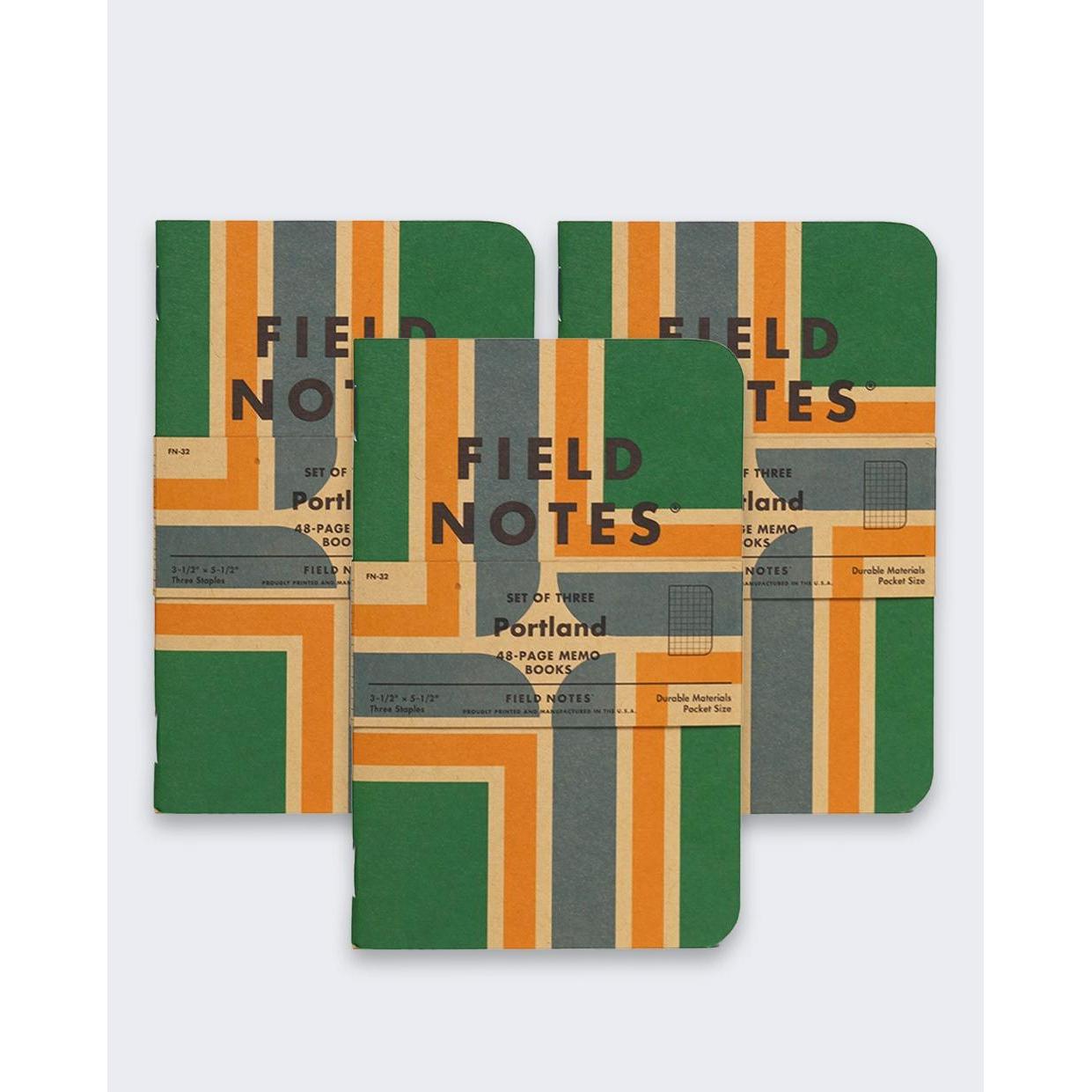 NoName, Quaderni + Bloc notes, Portland Edition Kratka Notizbuch, 3er-Pack