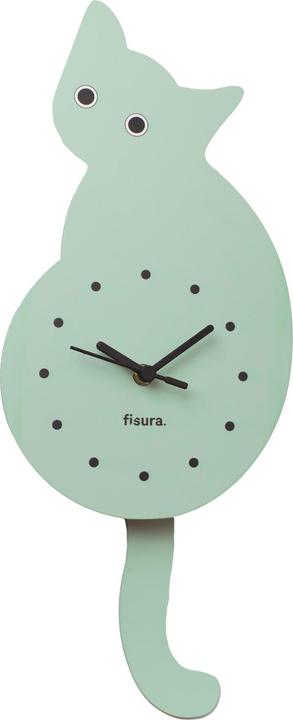 Produktbild Fisura CAT CLOCK - mint