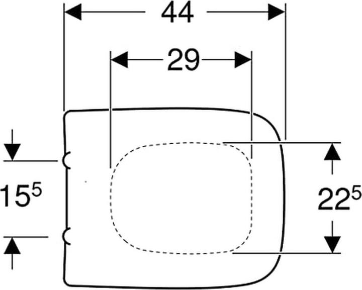 Image du produit Geberit Keramag / Siège de WC Renova Plan blanc 572110