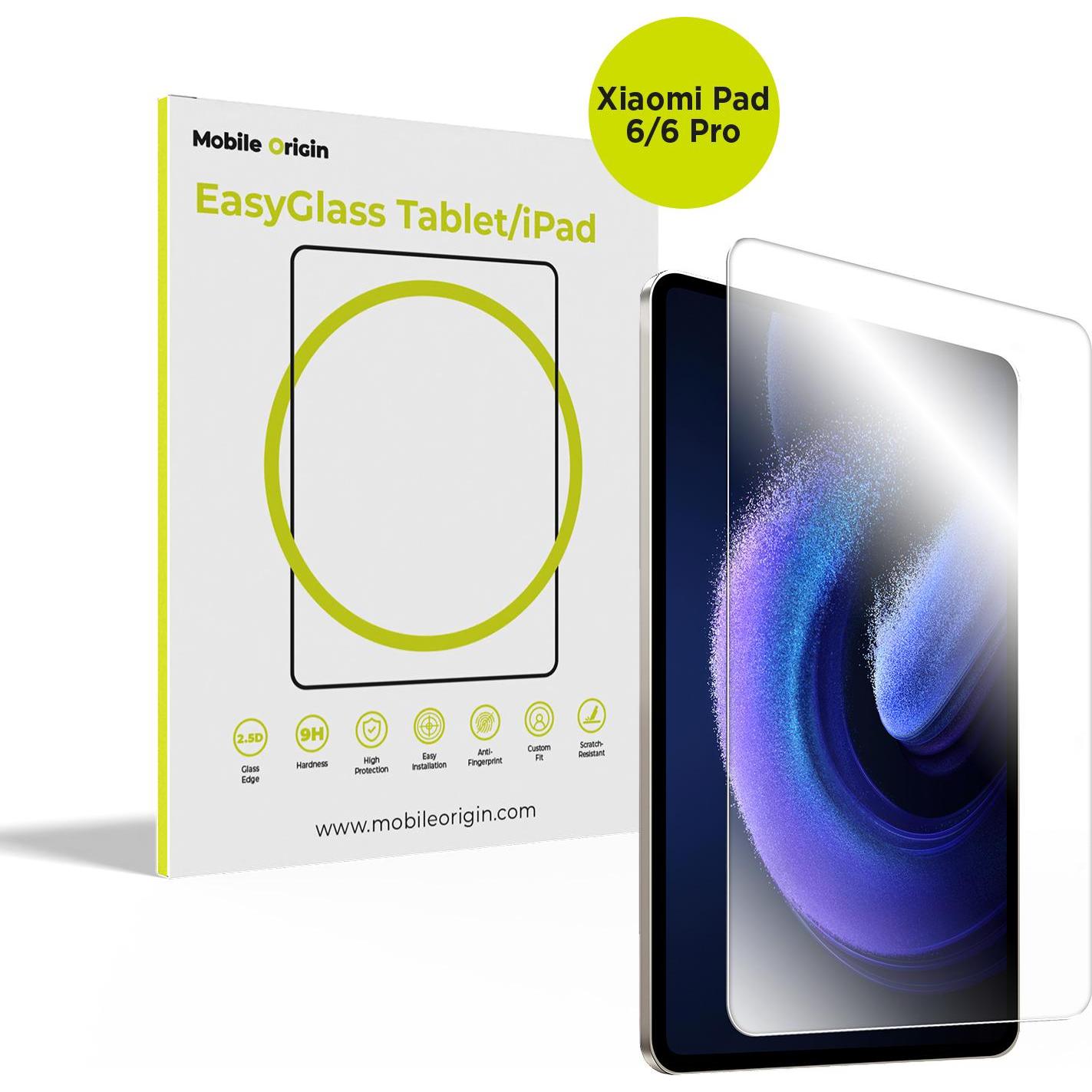 Mobile Origin EasyGlass Schutzglas für XIAOMI Pad 6/6 Pro (1 pz., 6 Pro, Xiaomi Pad 6, Xiaomi Pad 6, Xiaomi Pad 6 Pro), Pellicola tablet