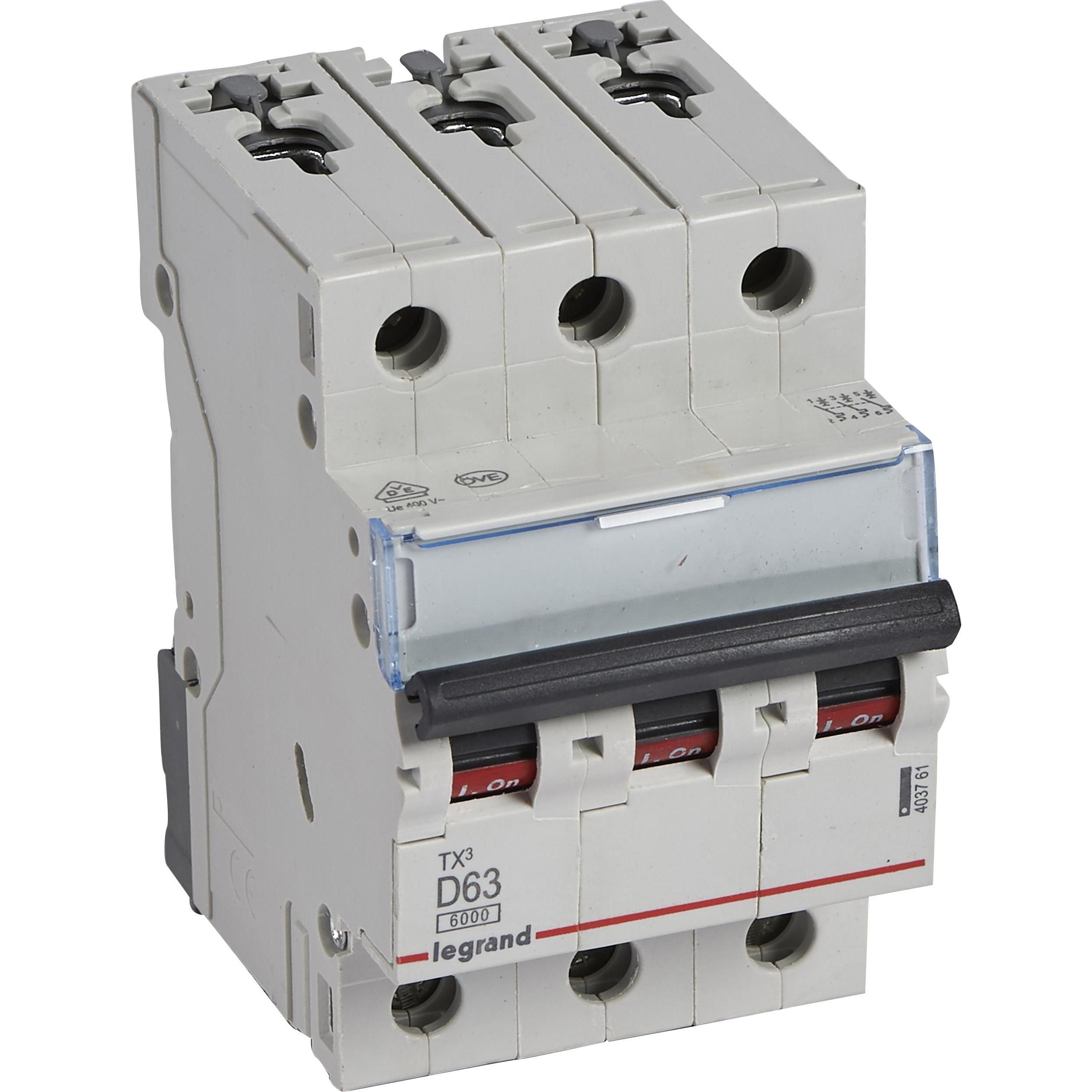 Legrand, Schutzschalter, TX3 Leitungsschutzschalter D-Charakteristik