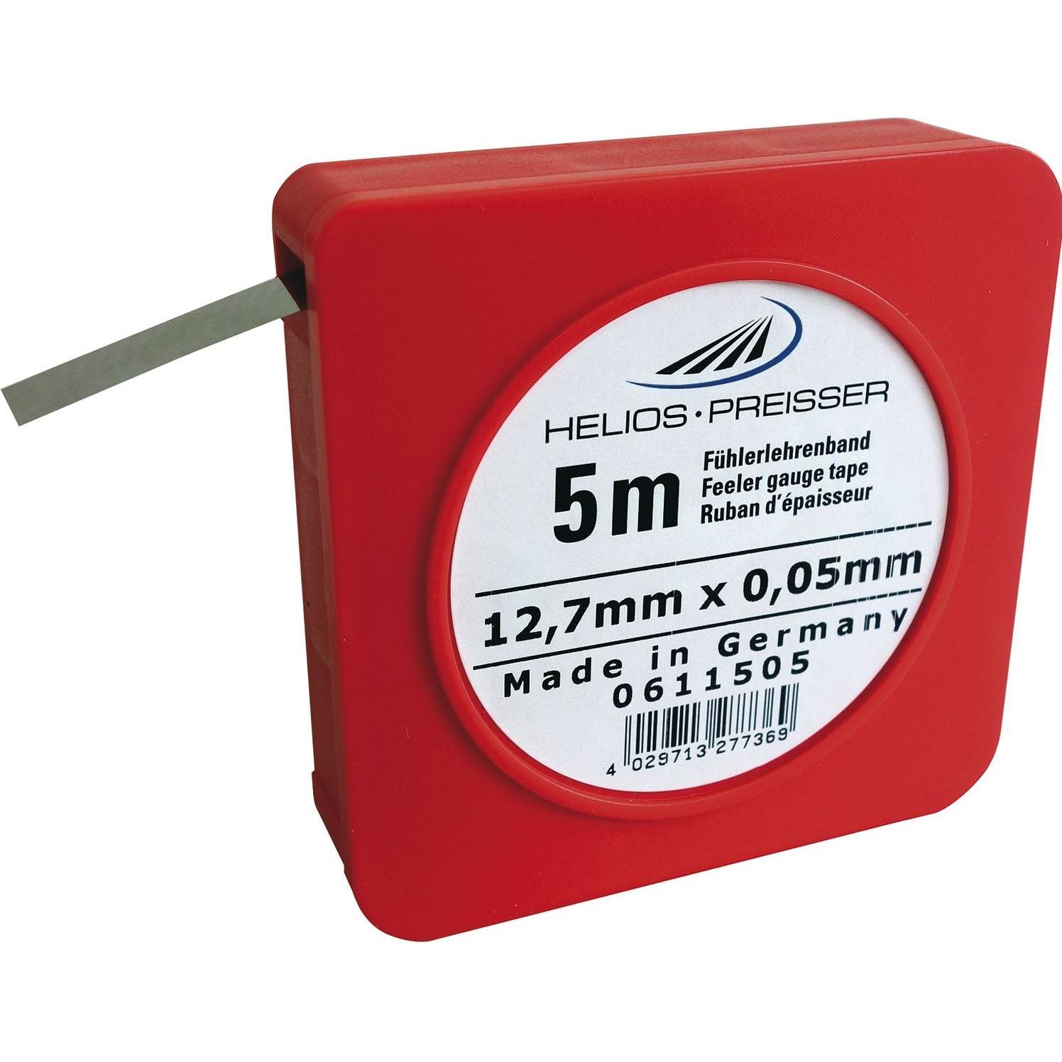 Helios Preisser, Messlehre, Helios-Preisser Fühlerlehrenband 0,10x12,7mm 5m in Kunststoff-Dose (500 cm)
