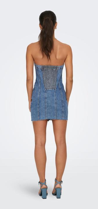 Produktbild Only Eng anliegend Trägerlos Kurzes Kleid Jeanskleid (XL)