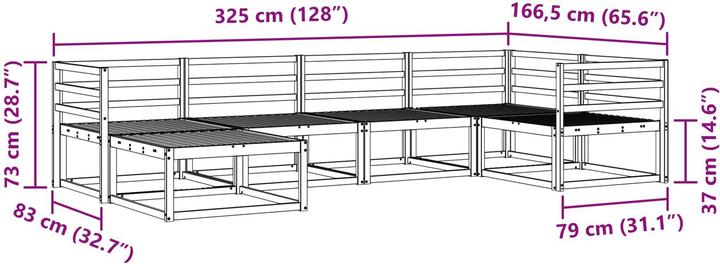 Produktbild vidaXL Outdoor-Sofa