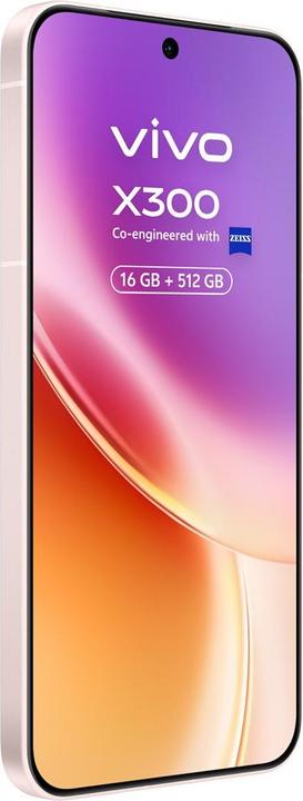 Image du produit Vivo X300 5G Dual Sim 16GB RAM 512GB - Pink (512 Go, Pink, Rose, 6.31", Double SIM, 5G)