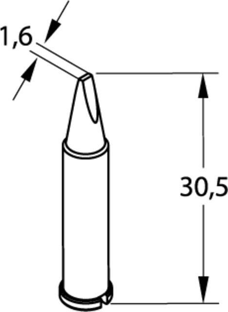 Produktbild Lötspitze 1,6mm meisselförmig (Lötspitze)