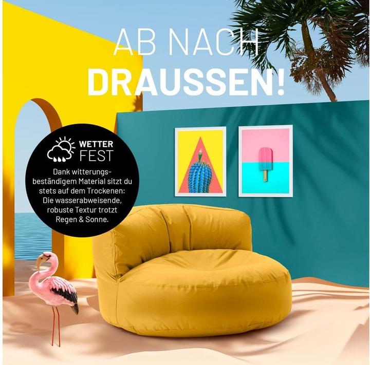Produktbild Lumaland Sitzsack-Sofa, 320 l Polyester (PES), Gelb